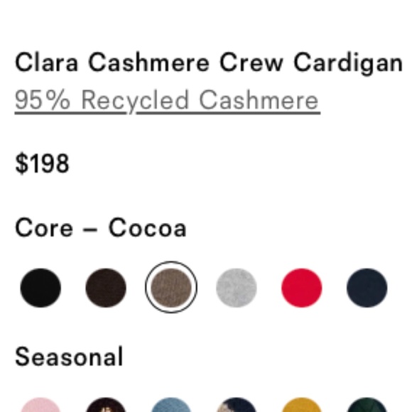 Clara Cashmere Crew Cardigan - Picture 4 of 4